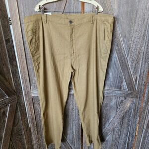 Jett Jeans Pants Men's Size 4XL 30.5 Inseam Brown Straight Leg Chinos Khakis